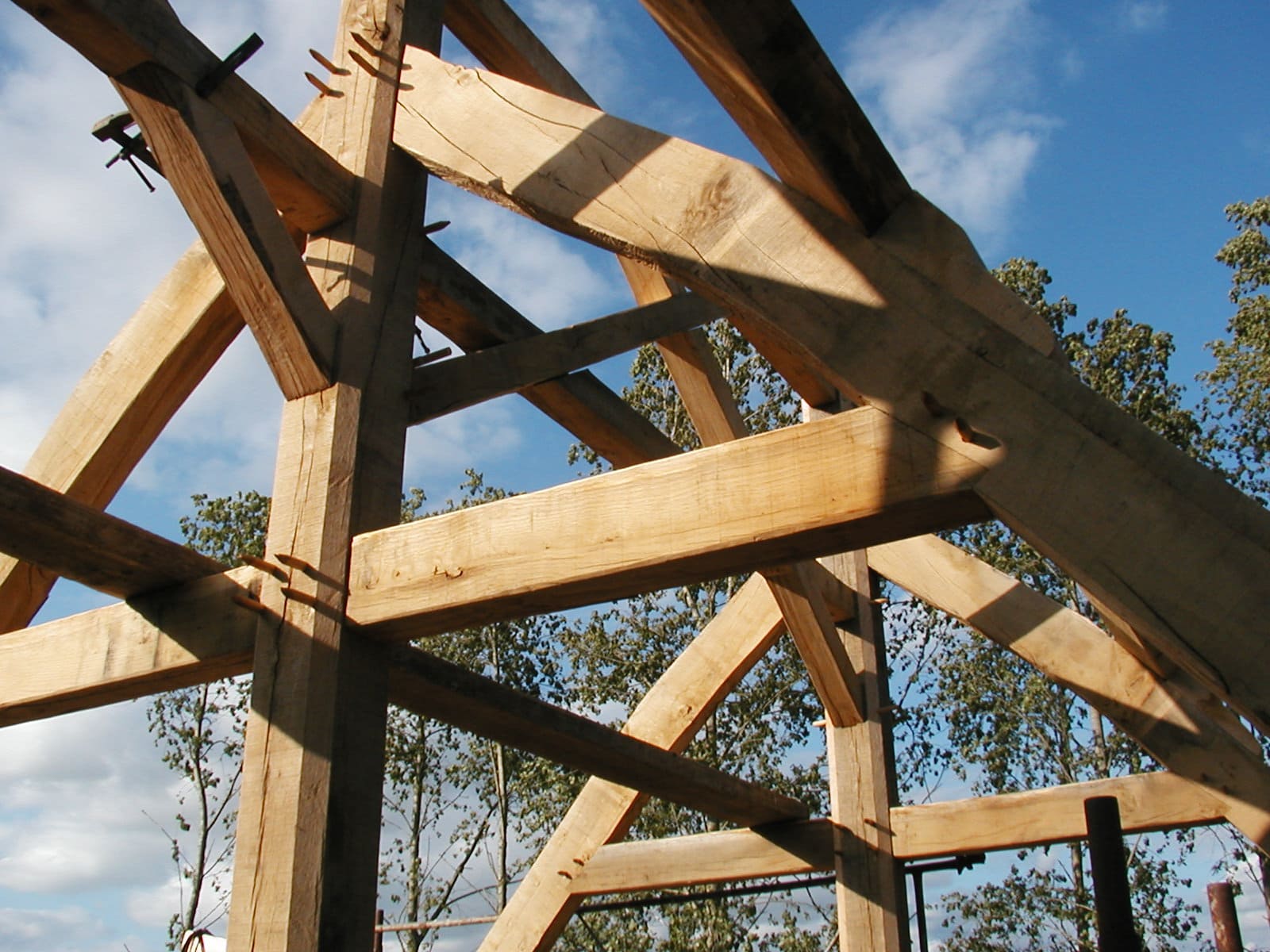 Charpente chene pour une chapelle